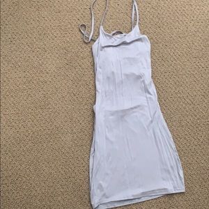 Lavender mini strappy dress
